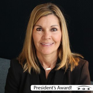 Congratulations to Kecia Green who is the recipient of POE’s President’s Award for the year 2022. Kecia has been a valued member of POE for 23 years and we are so happy to celebrate all she brings to our organization. The President’s award is given to a POE member that consistently displays our core values through their daily actions and interactions with our clients, team members and partners. Congratulations Kecia, we are so blessed to have you on our team!