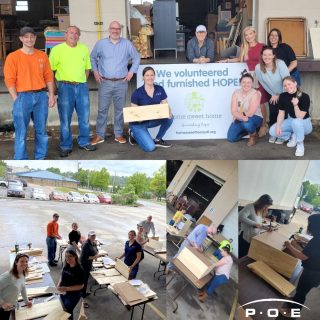 Yesterday, P•O•E members joined @trendwaycorp and @lindspirt to build dressers for families in need. The mission of Home Sweet Home is to give under-served families a sense of pride and to improve the quality of their lives by providing basic household furnishings. #community #servantleadership #furniture #givingback