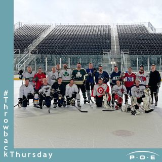 #ThrowbackThursday to the 7th annual Cahill Classic, a game played by members and athletes in the CRE industry. Our very own Mike Lander played and can be spotted in the Blues Jersey in the front left! @paceprops_stl